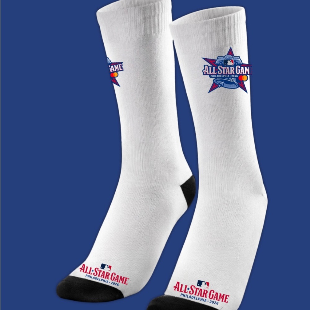MLB White Crew Socks with All-Star Game Logo